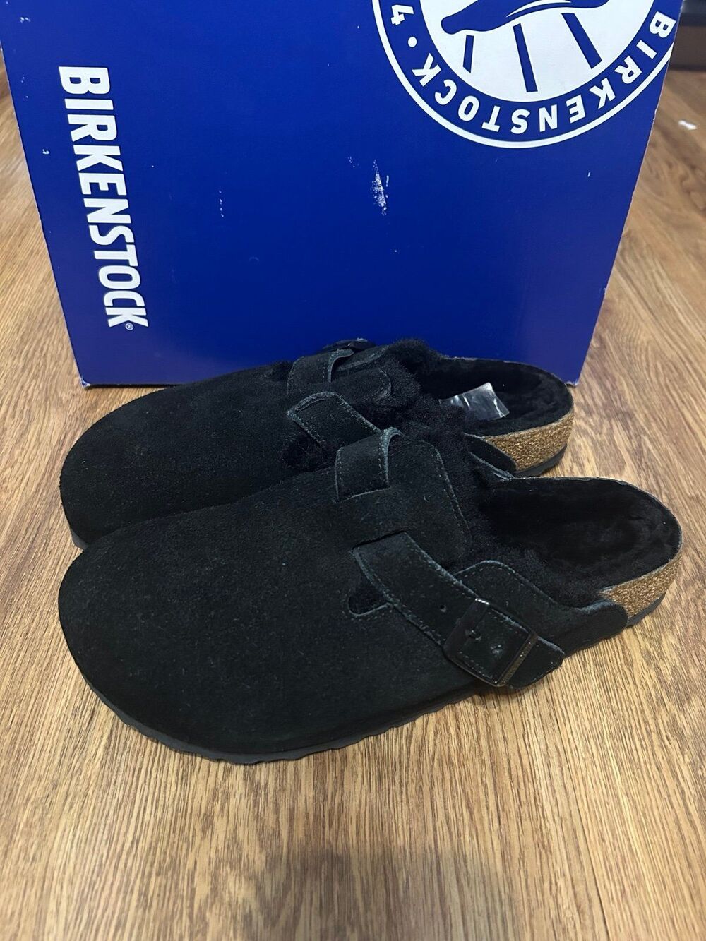 BIRKENSTOCK Boston Shearling black clogs mules slip on shoes women’s eur 40 new